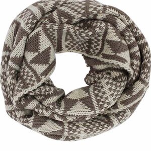 Nordic Print Winter Knit Unisex Infinity Scarf